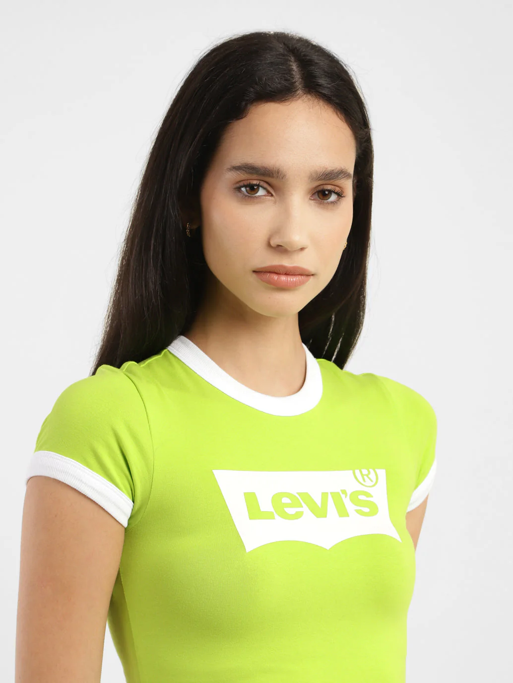 Women's Brand Logo Slim Fit T-shirt - Image 5