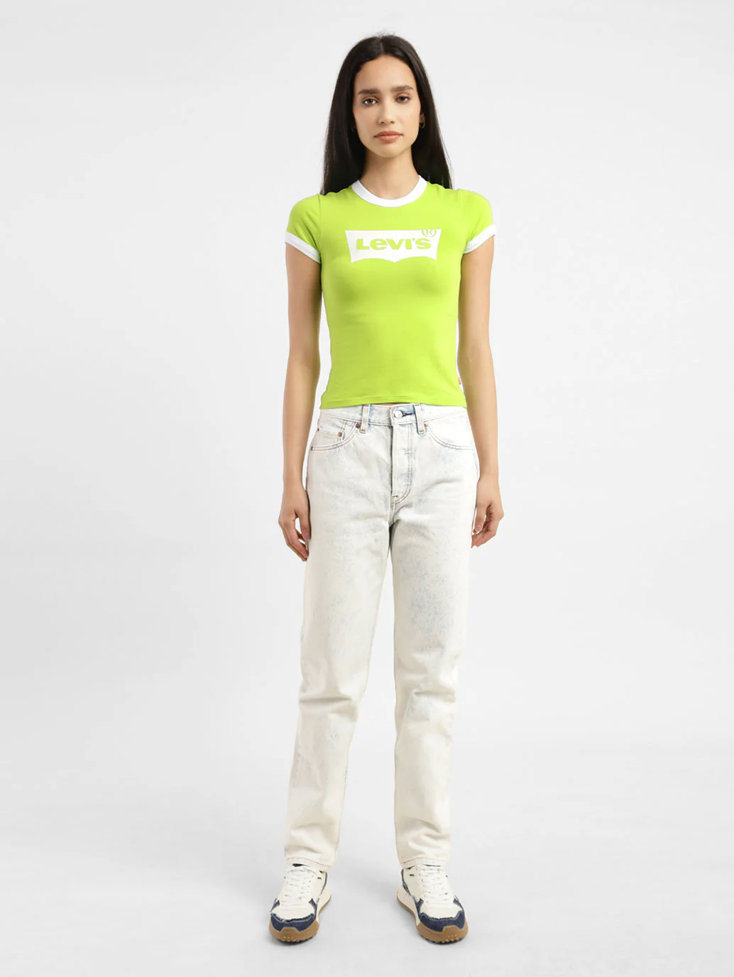 Women's Brand Logo Slim Fit T-shirt - Image 6