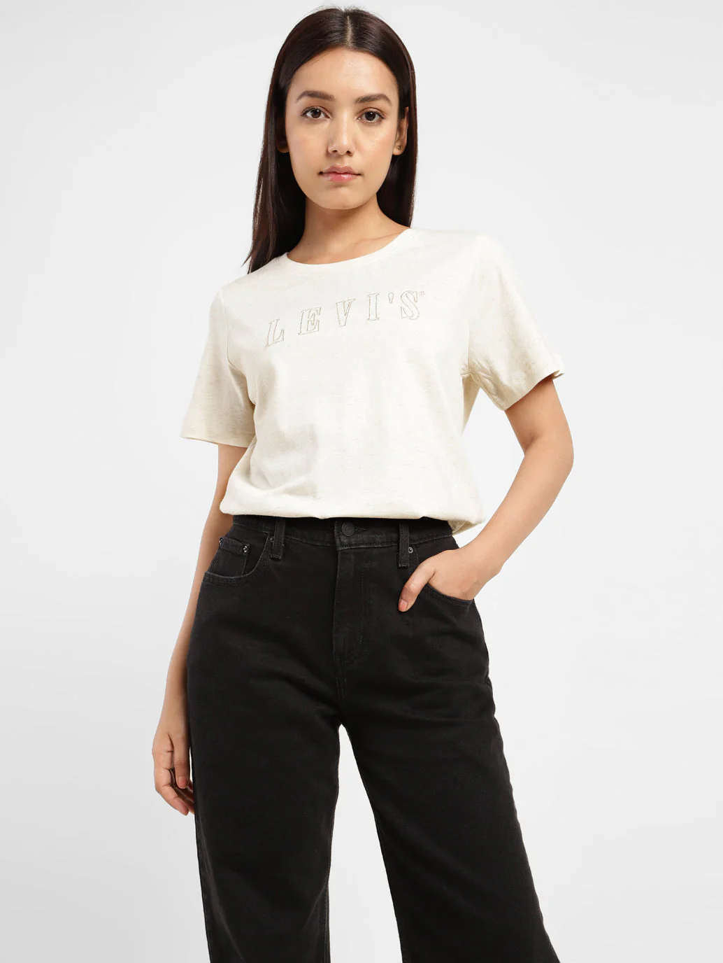 Women's Brand Logo Crew Neck T-shirt - Image 2