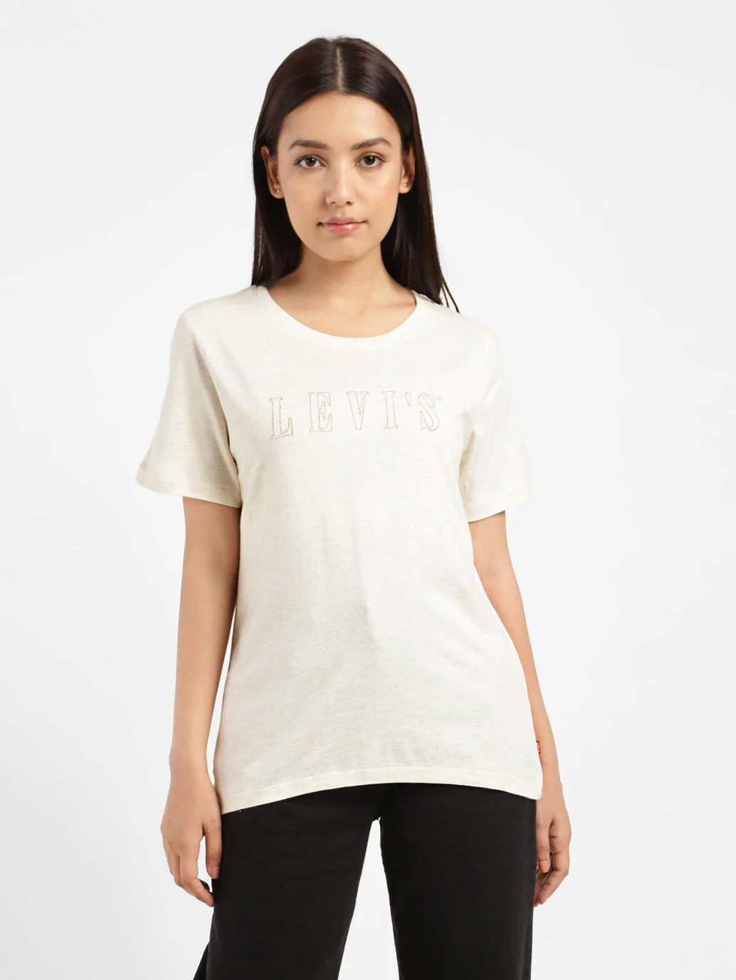 Women's Brand Logo Crew Neck T-shirt - Image 4