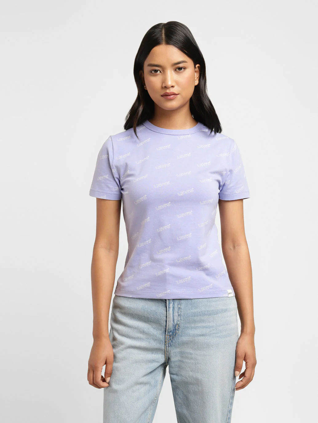 Women's Brand Logo Slim Fit T-shirt - Image 2
