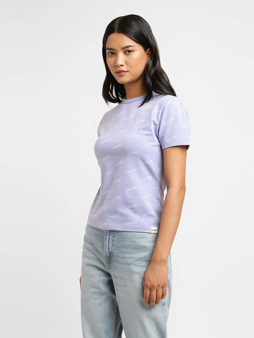 Women's Brand Logo Slim Fit T-shirt - Image 4