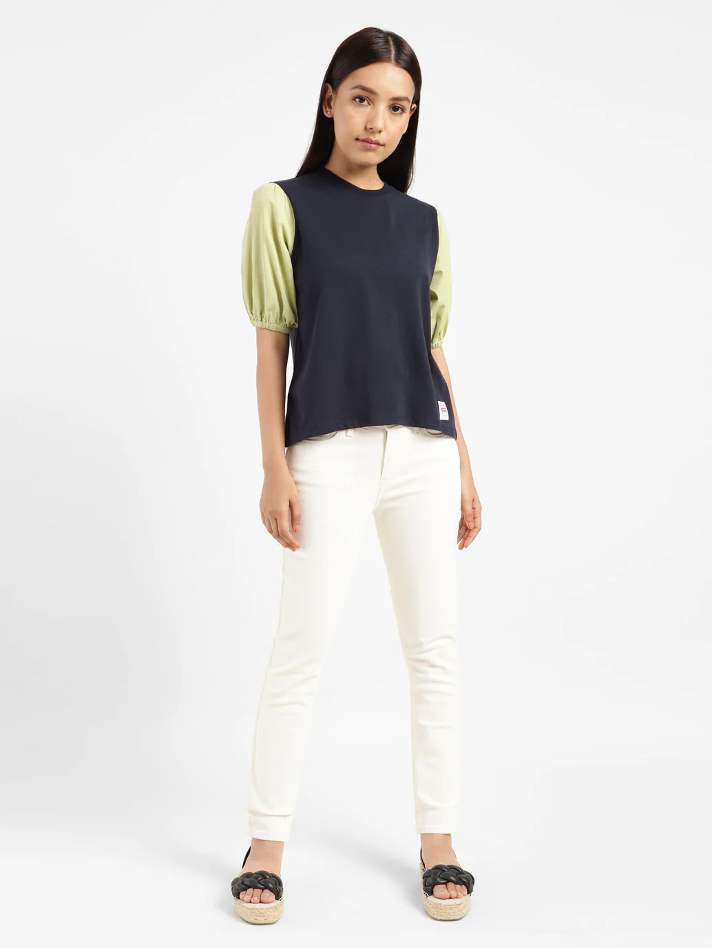 Women's Colorblock Round Neck Top - Image 10