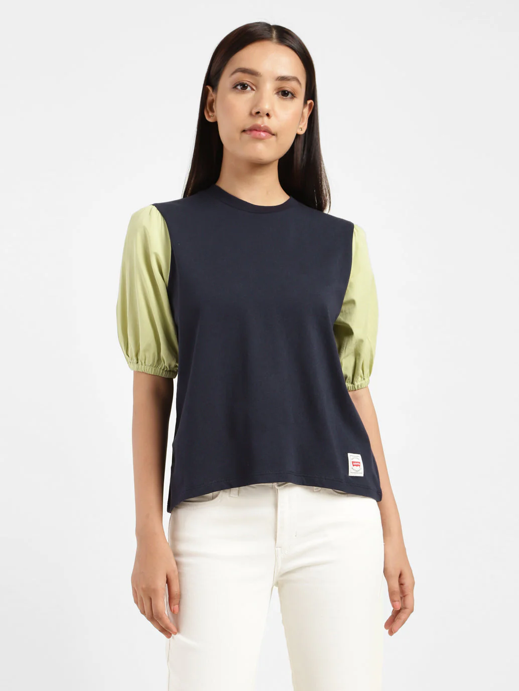 Women's Colorblock Round Neck Top - Image 4