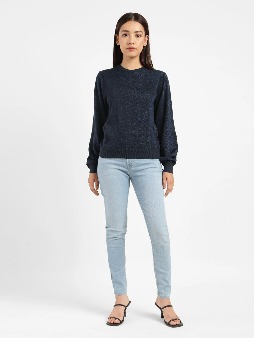 Women's Solid Round Neck Sweater - Image 8
