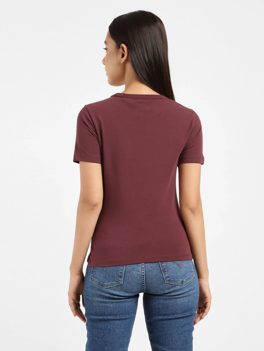 Women's Brand Logo Slim Fit T-shirt - Image 3