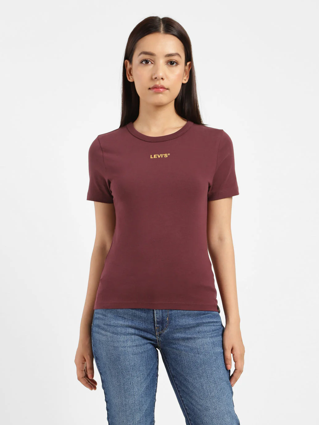 Women's Brand Logo Slim Fit T-shirt - Image 4