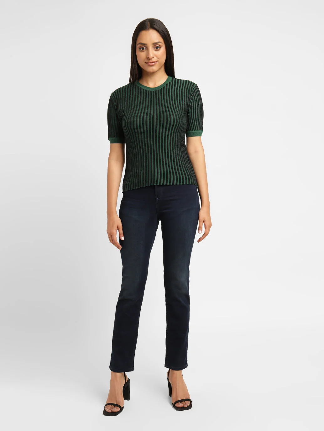 Women's Striped Round Neck Top - Image 5