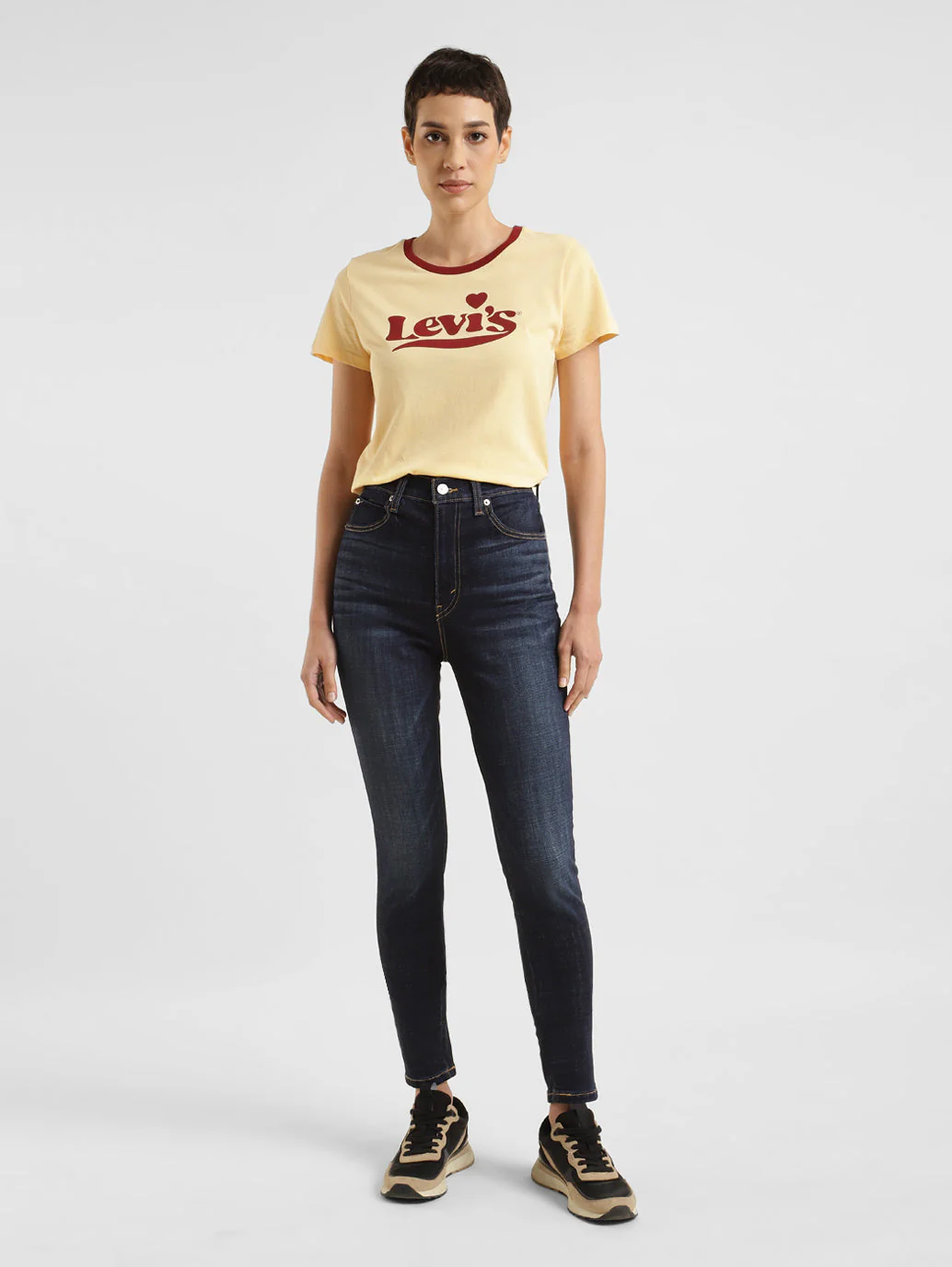 Women's Blue Skinny Fit High Rise Jeans