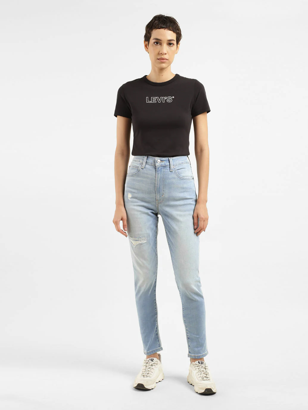 Women's Blue Skinny Fit High Rise Jeans
