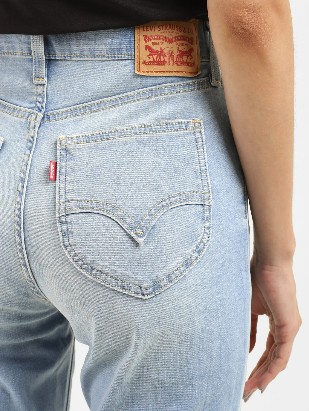 Women's Blue Skinny Fit High Rise Jeans - Image 5