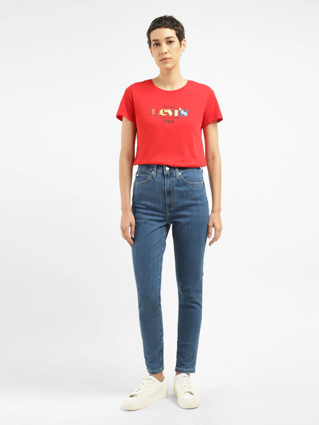 Women's Blue Skinny Fit High Rise Jeans