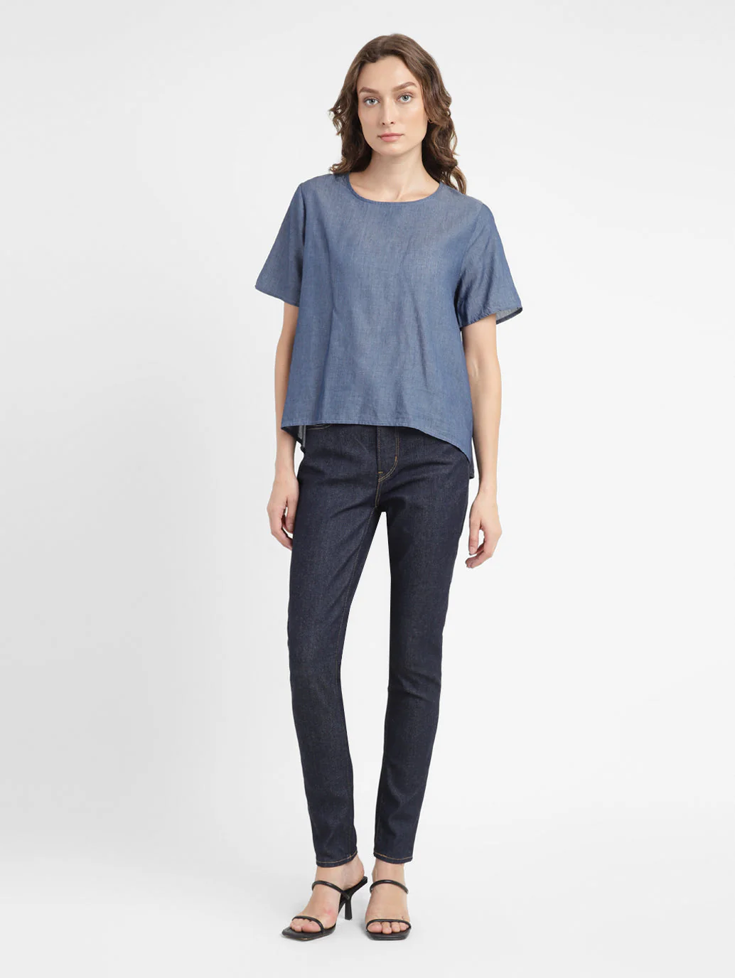 Women's Solid Round Neck Top - Image 6