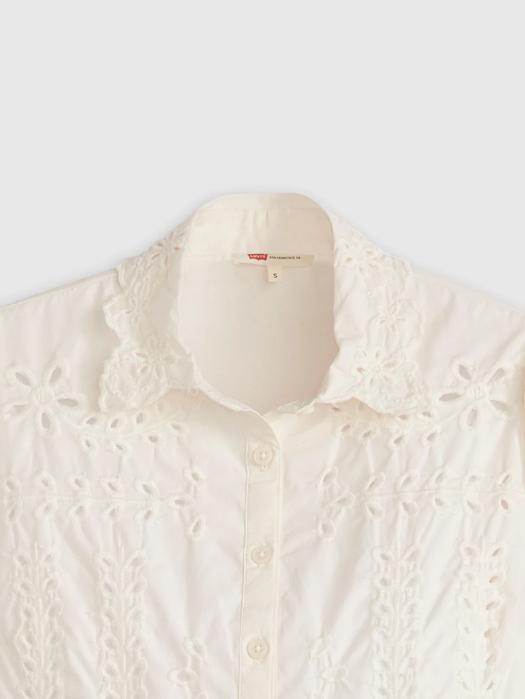 Women's Schiffli Spread Collar Shirt - Image 5