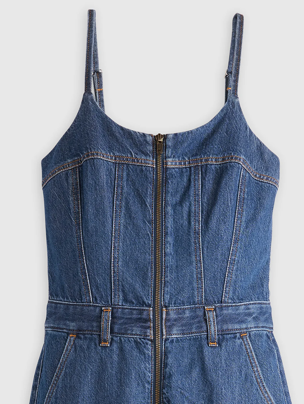 Women's Solid Blue Jumpsuit - Image 6