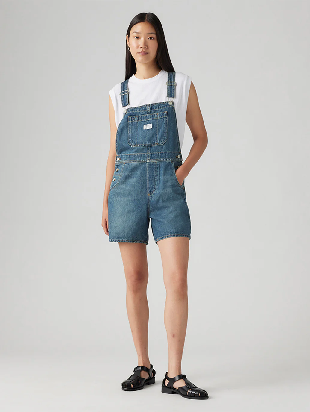 Women's Denim Utility Shortalls