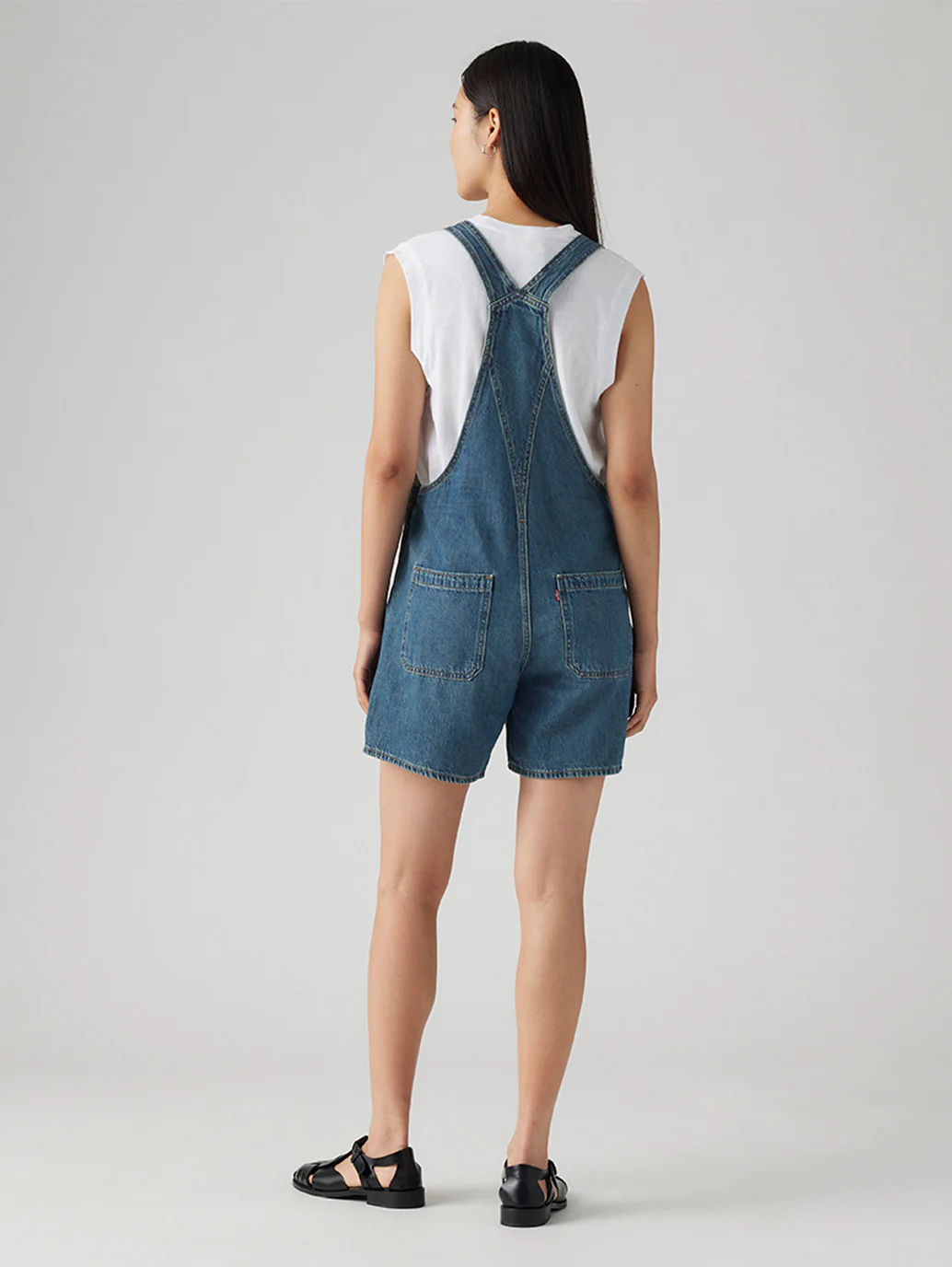 Women's Denim Utility Shortalls - Image 2