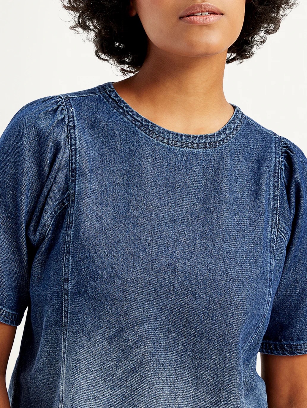 Women's Printed Blue Top - Image 4