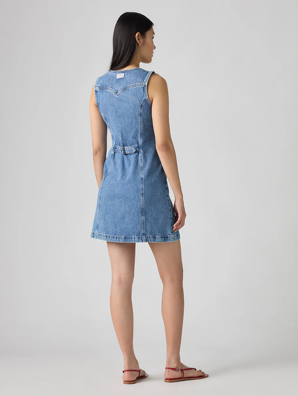Women's Vianna Vest Denim Dress - Image 2