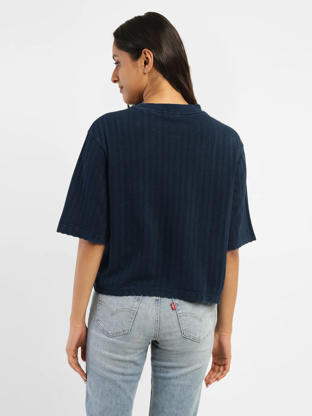 Women's Solid Boxy T-Shirt - Image 3