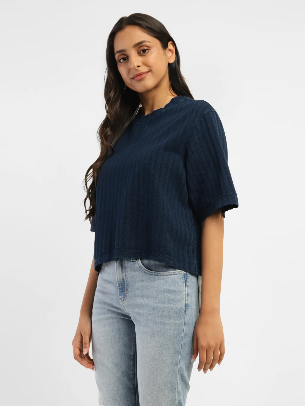Women's Solid Boxy T-Shirt - Image 4