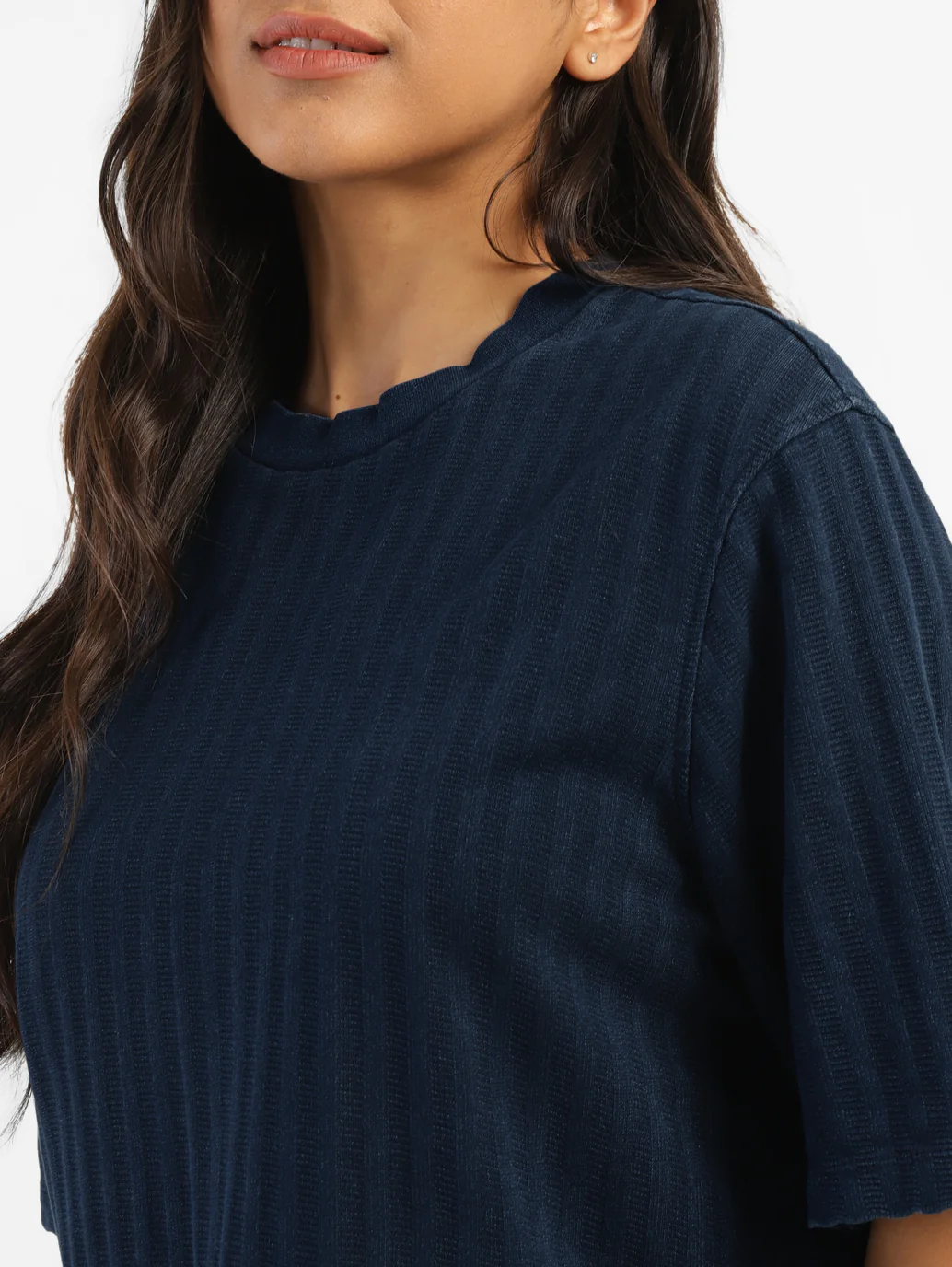 Women's Solid Boxy T-Shirt - Image 8