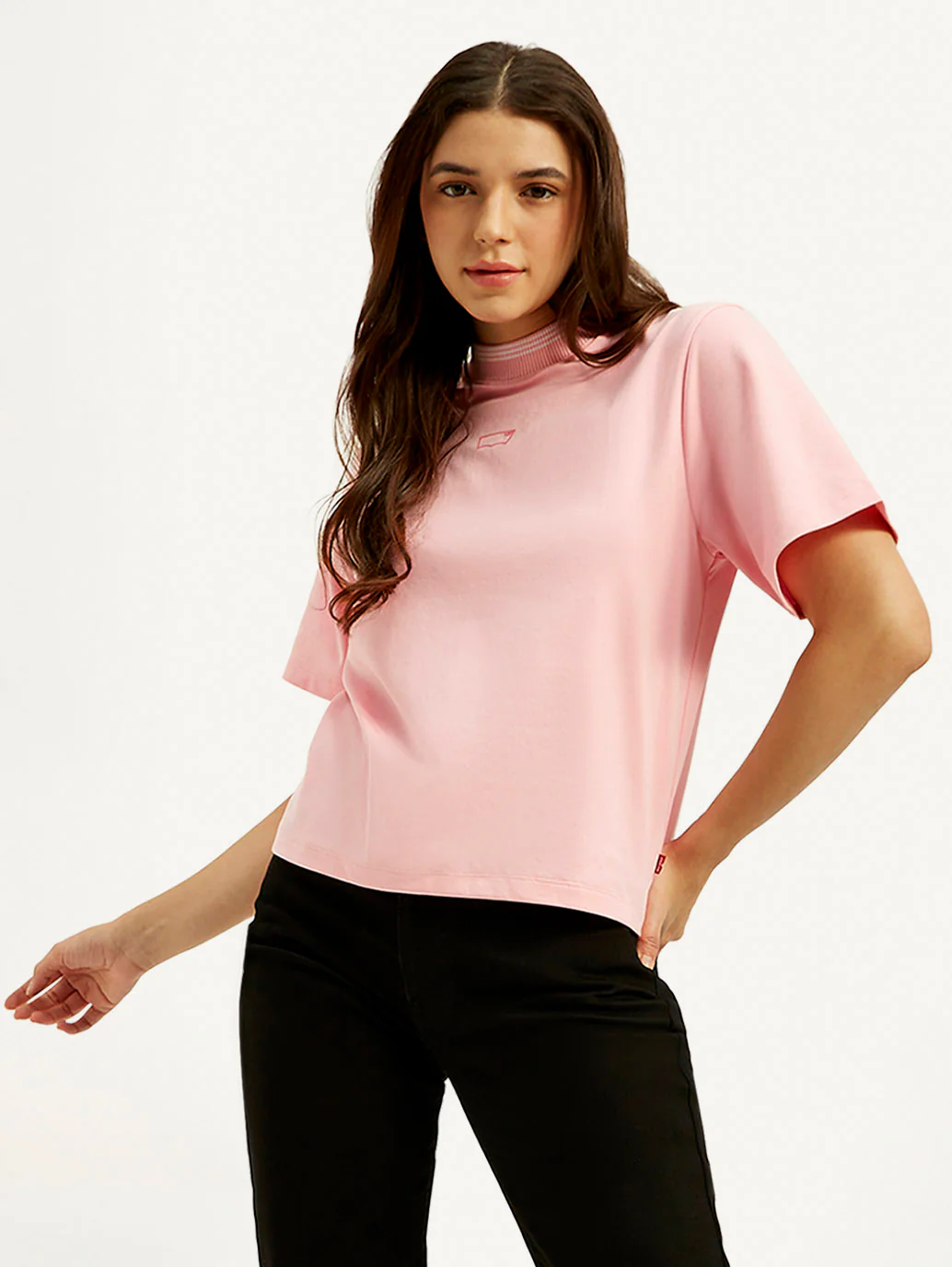 Women's Solid Crew Neck T-shirt - Image 4