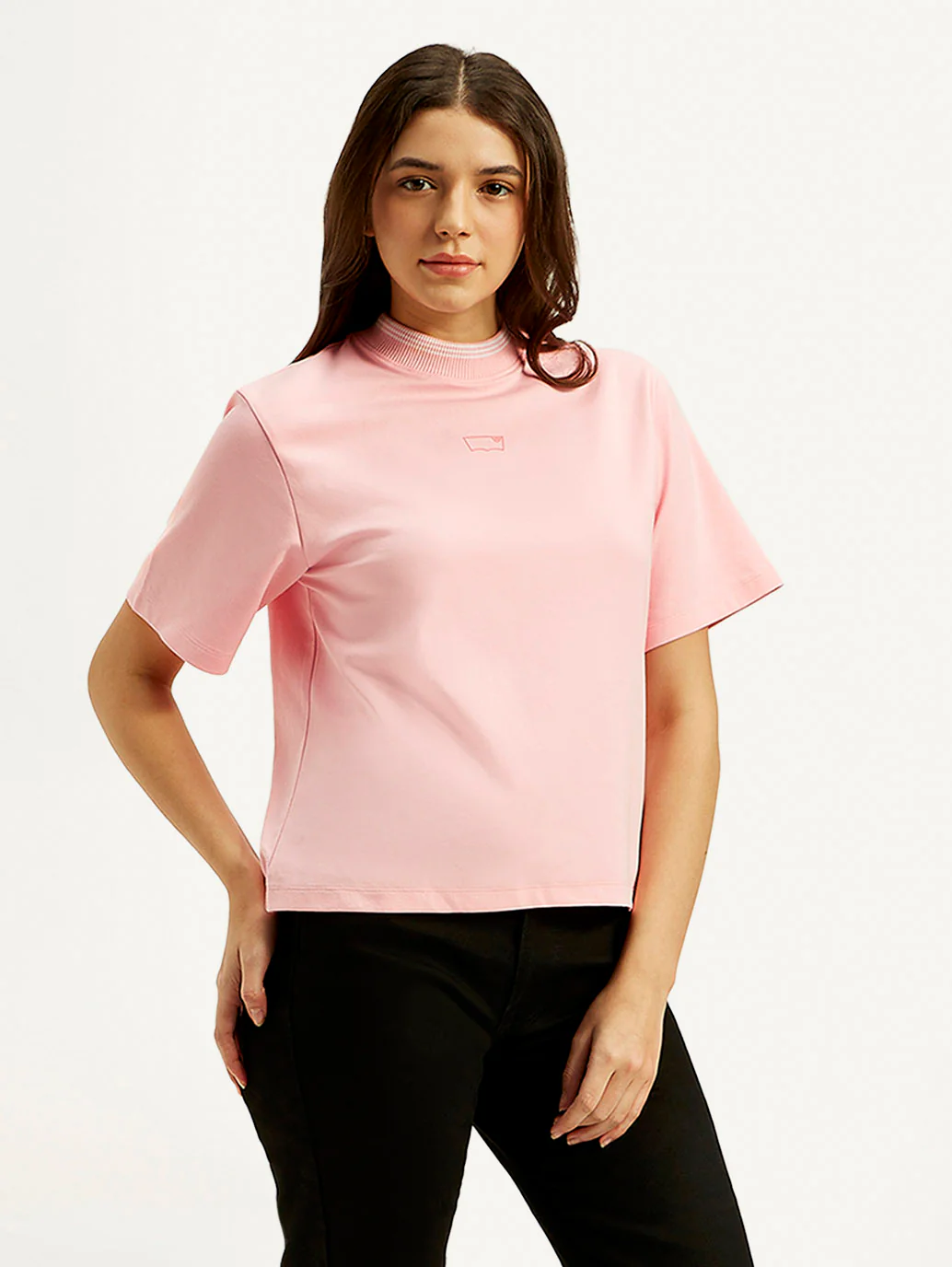 Women's Solid Crew Neck T-shirt - Image 6