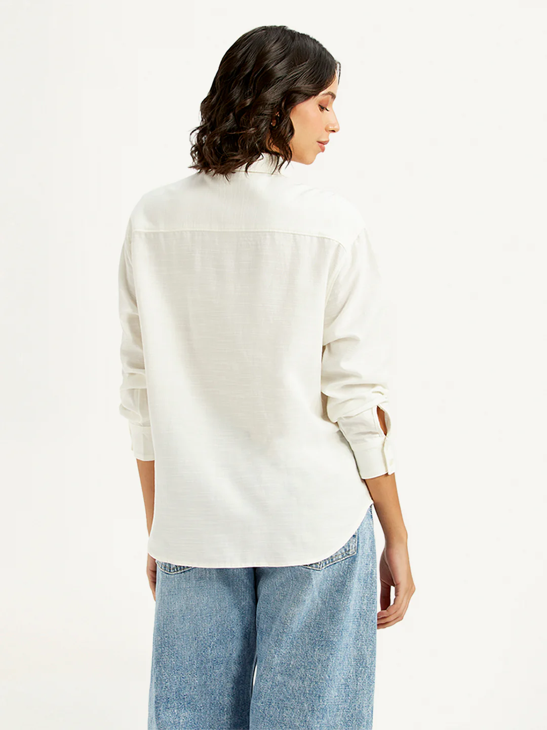 Women's Solid Relaxed Fit Shirt - Image 2