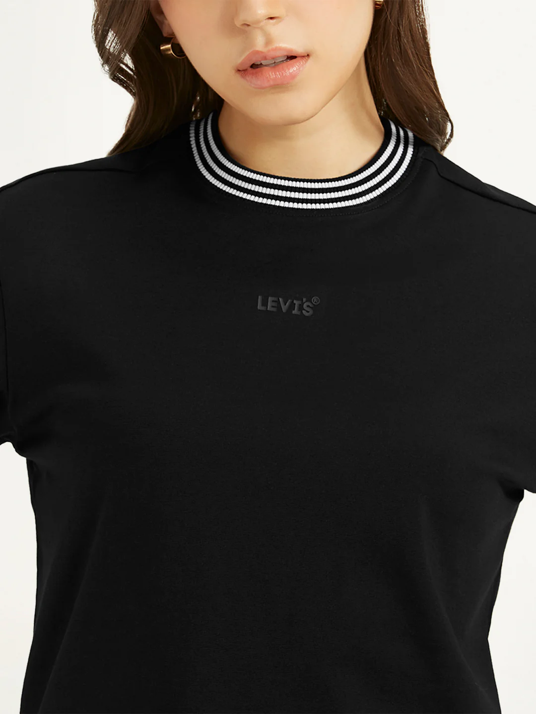 Women's Solid Crew Neck T-Shirt - Image 3