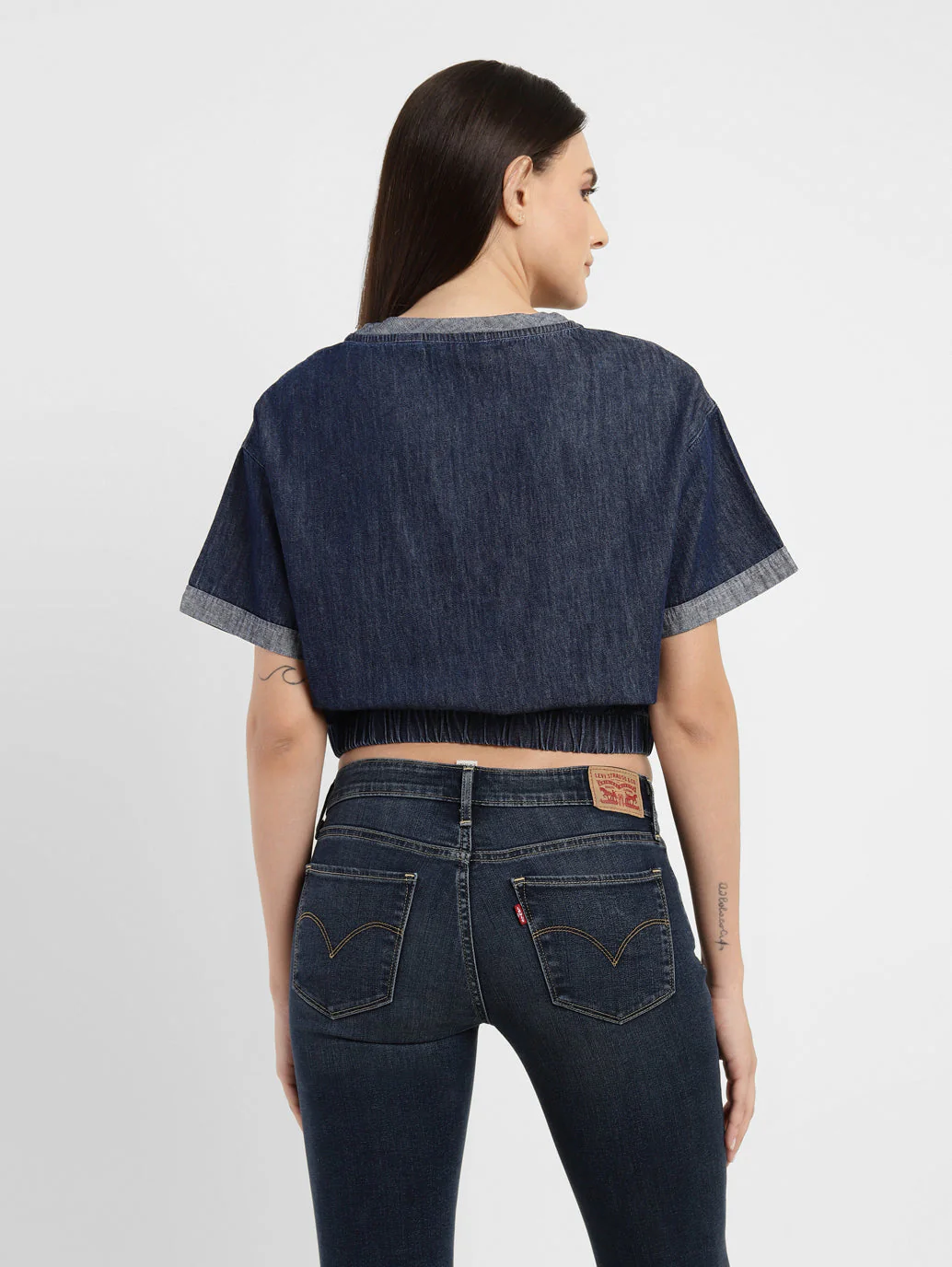 Women's Solid Round Neck Top - Image 3