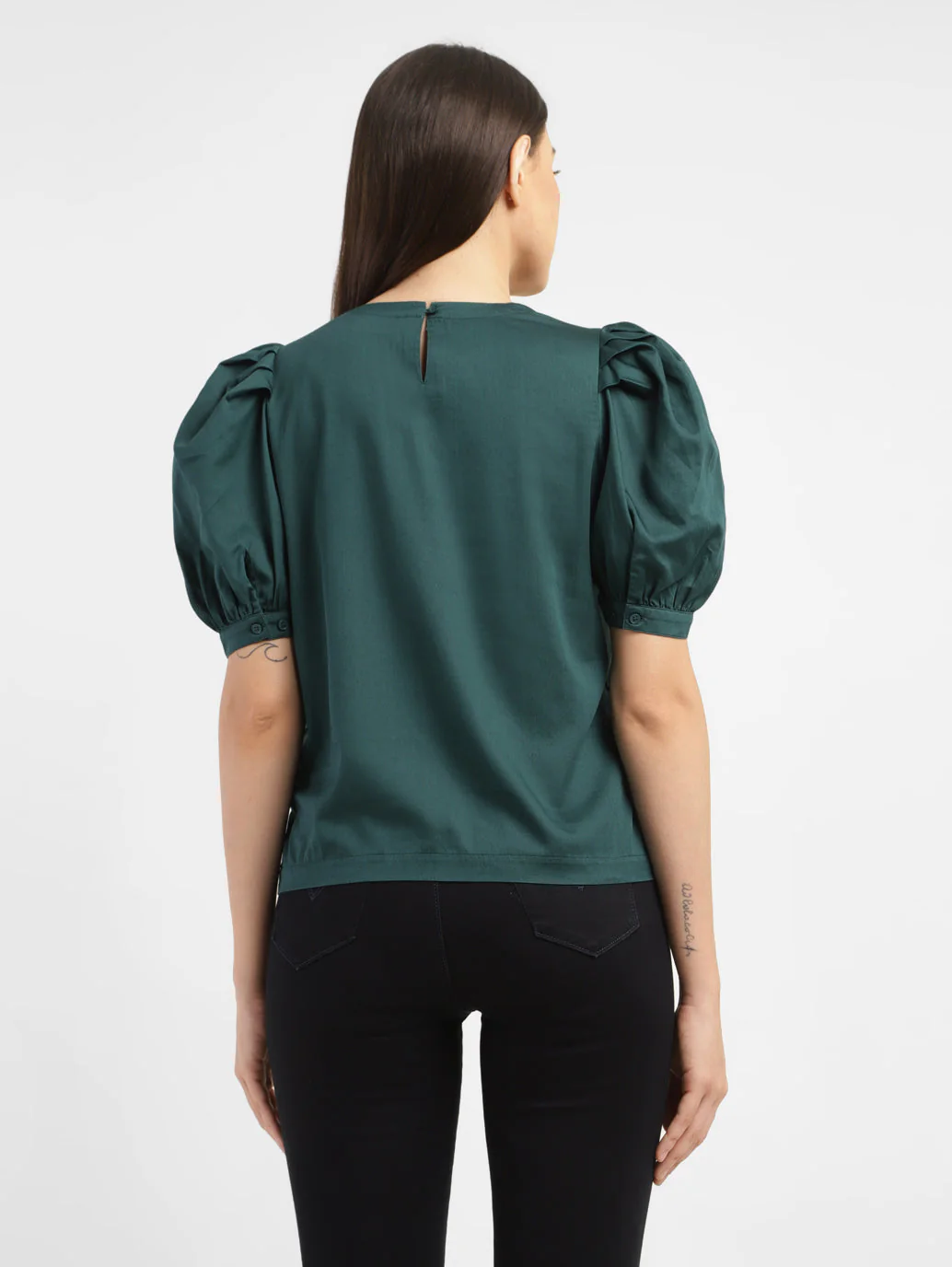 Women's Solid Round Neck Top - Image 3