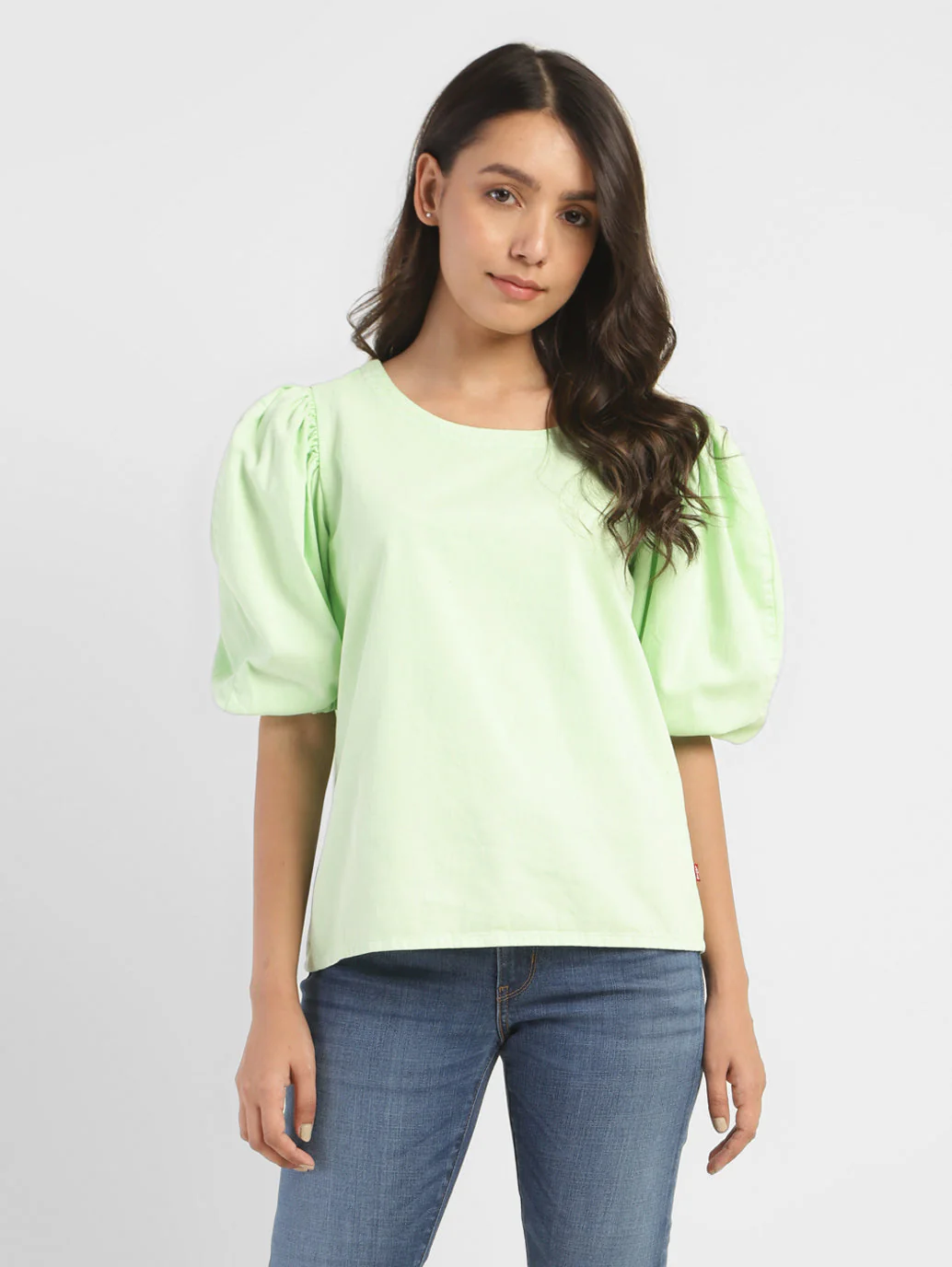 Women's Solid Round Neck Top - Image 2
