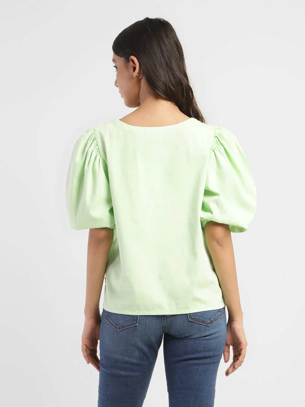 Women's Solid Round Neck Top - Image 3