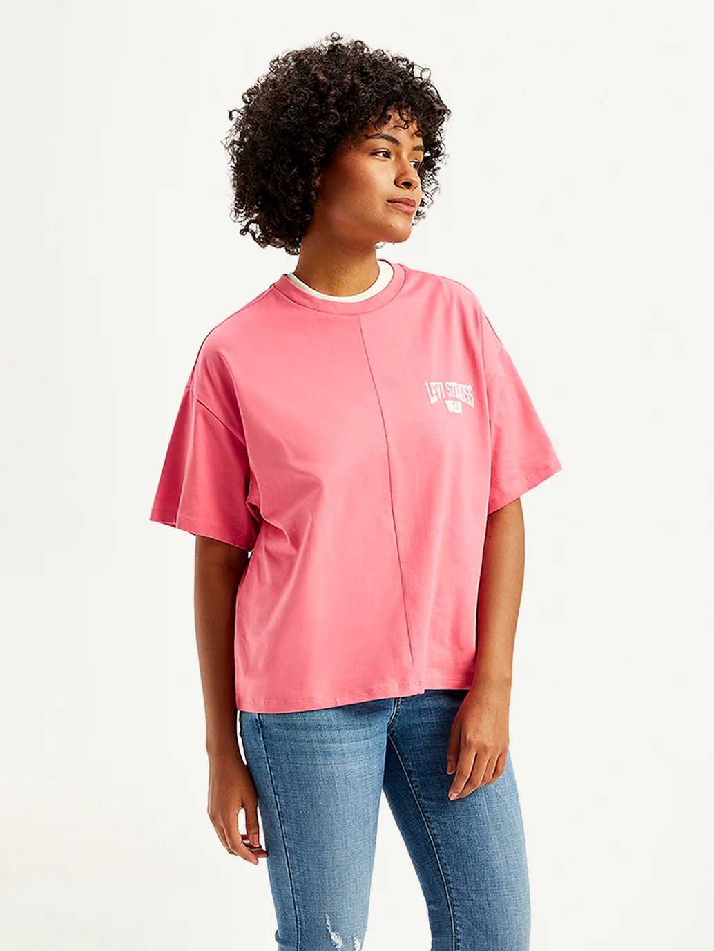 Women's Solid Loose Fit T-Shirt - Image 6