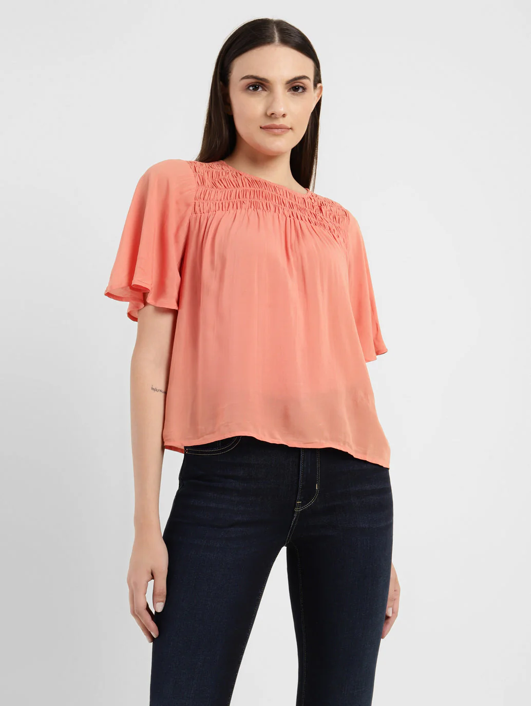 Women's Solid Round Neck Top - Image 2