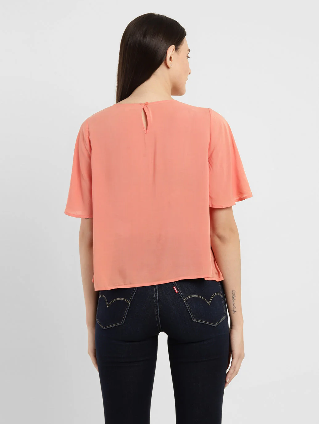 Women's Solid Round Neck Top - Image 3