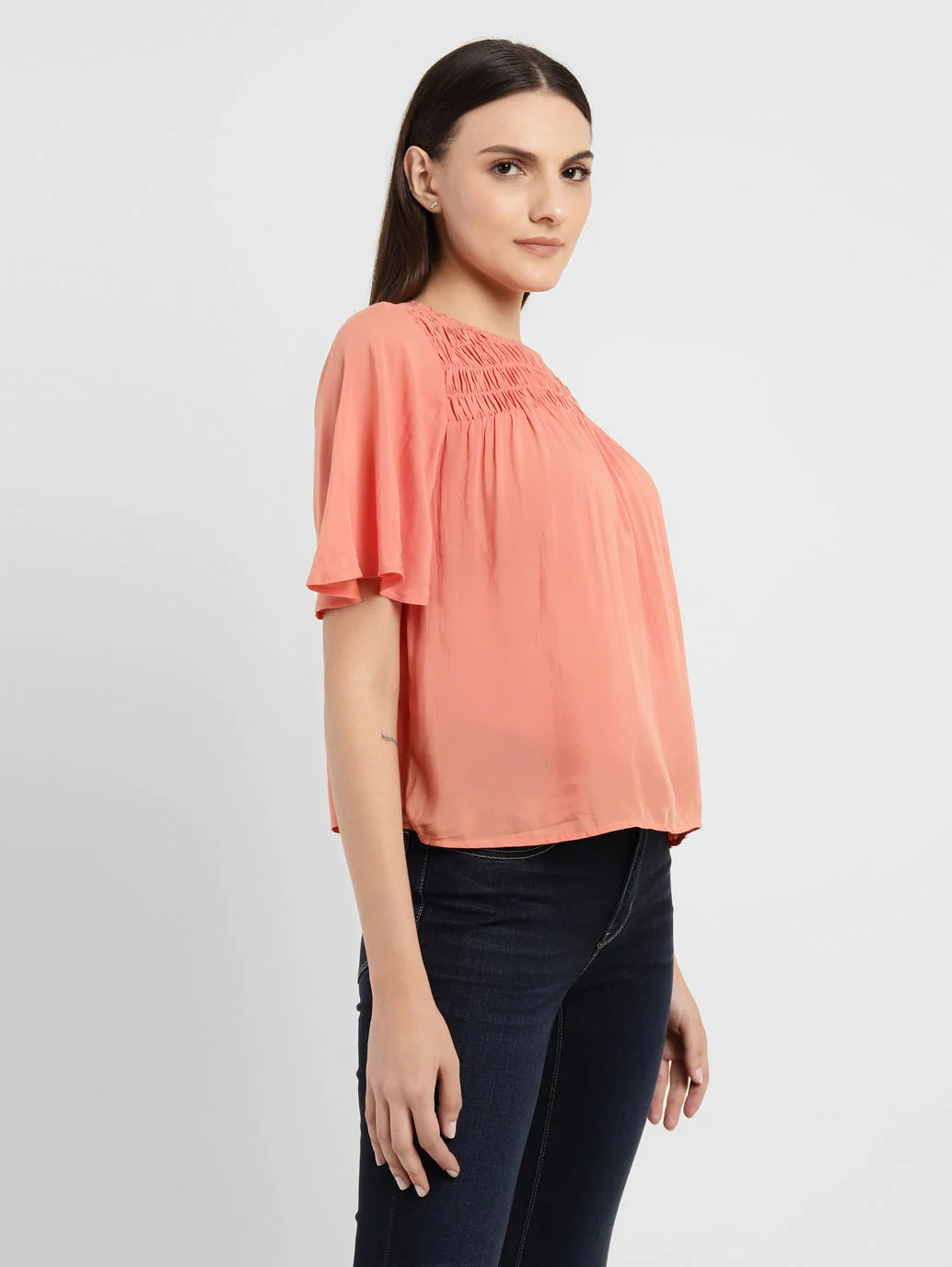 Women's Solid Round Neck Top - Image 4