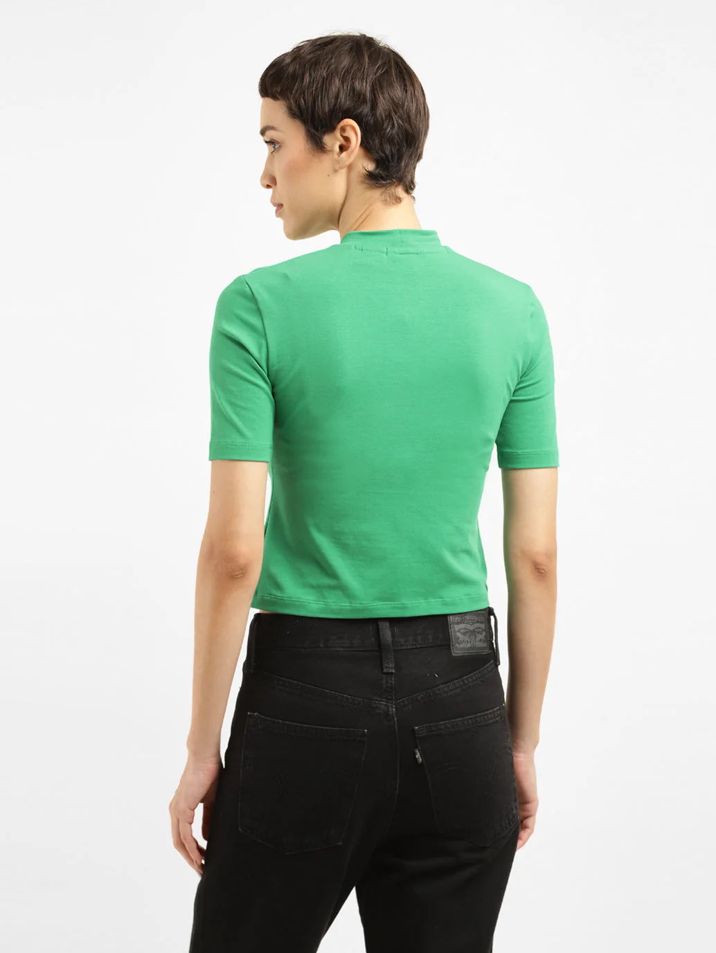 Women's Solid Regular Fit T-shirt - Image 3