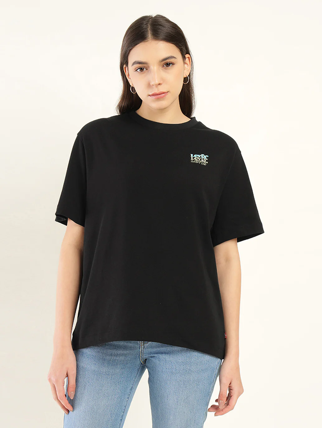 Women's Typographic Oversized T-Shirt - Image 3