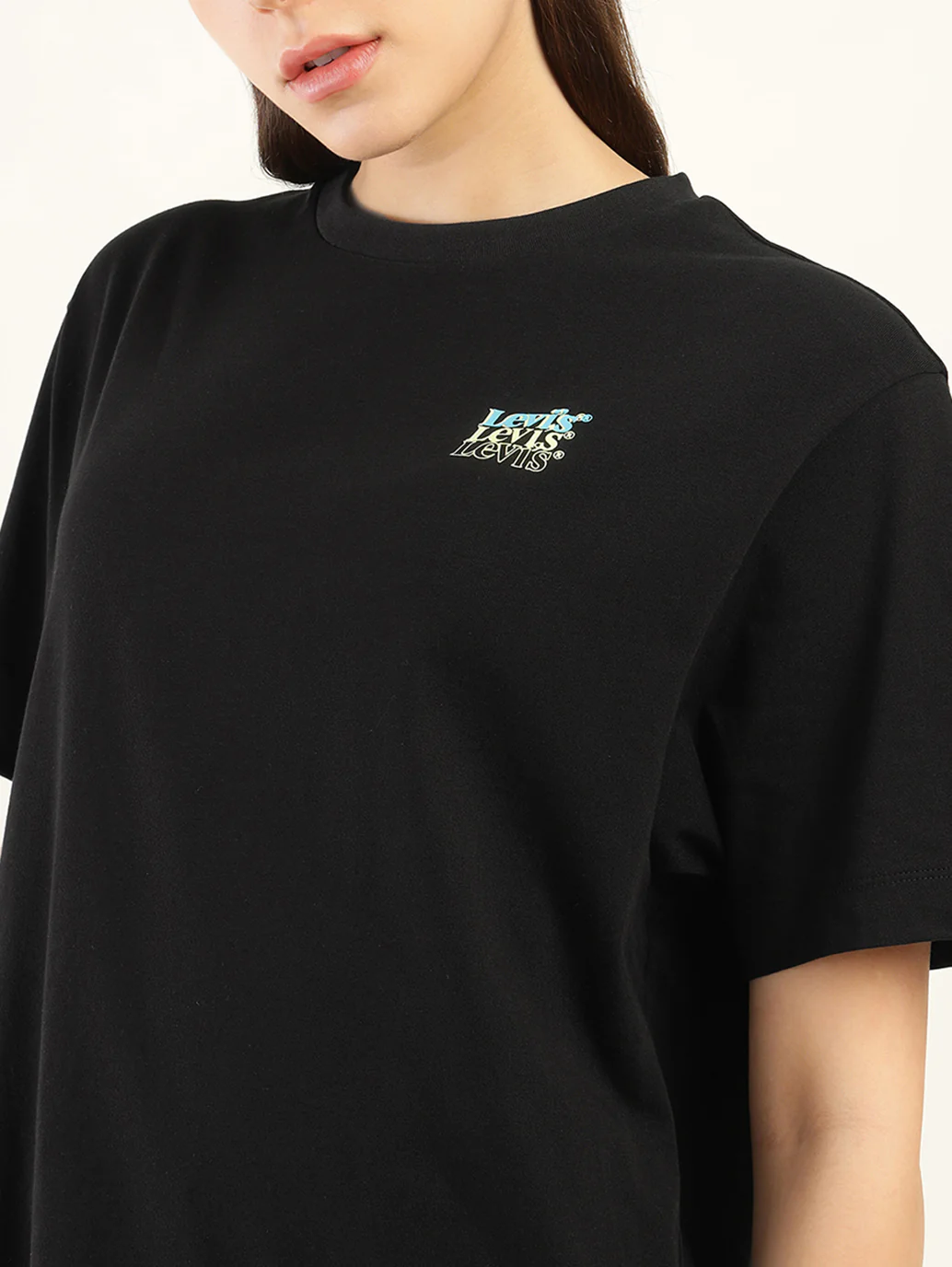 Women's Typographic Oversized T-Shirt - Image 4