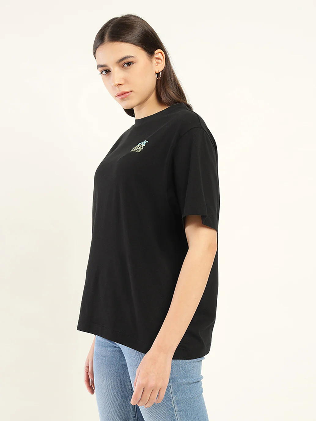 Women's Typographic Oversized T-Shirt - Image 5