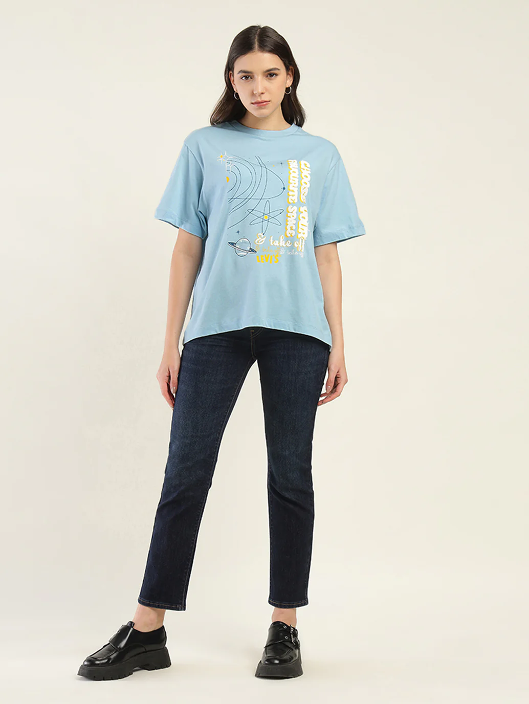 Women's Graphic Print Oversized T-Shirt - Image 6