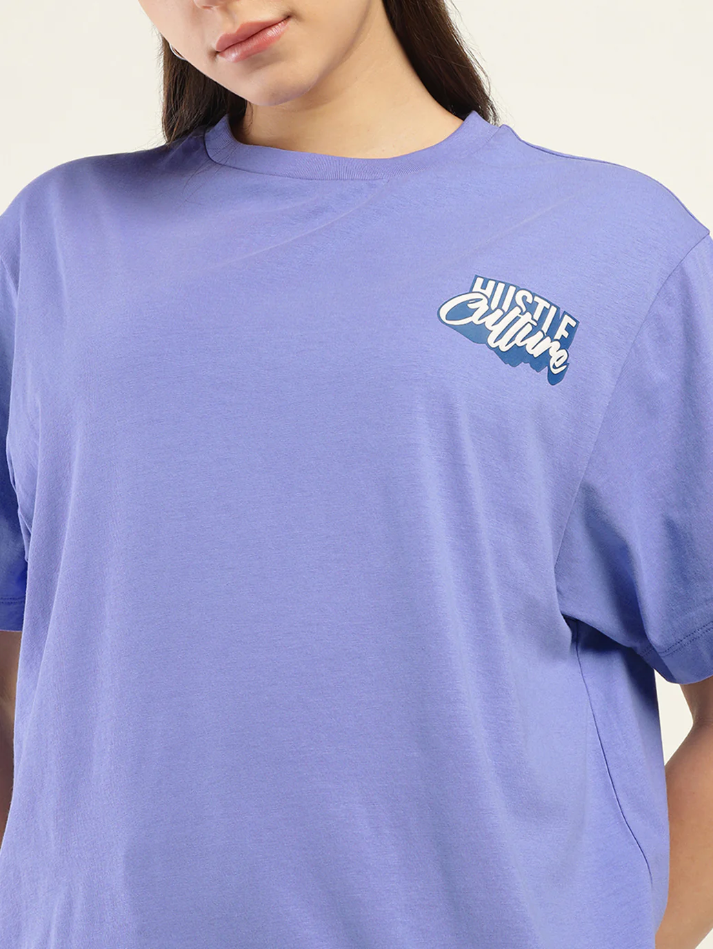 Women's Typographic Oversized T-Shirt - Image 4