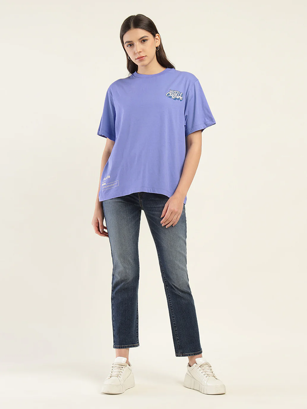 Women's Typographic Oversized T-Shirt - Image 6