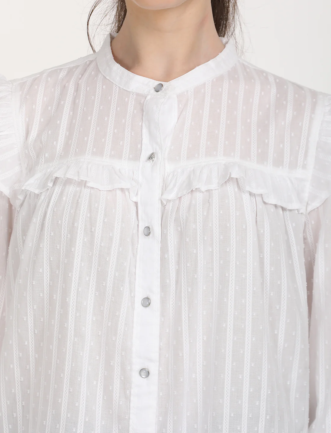 Women's Solid Oversized Shirt - Image 4