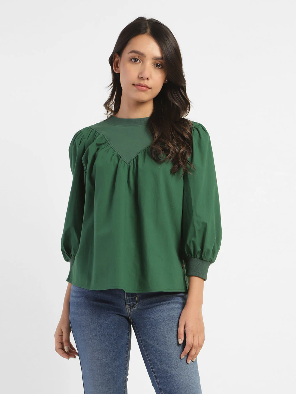 Women's Solid Crew Neck Top - Image 2