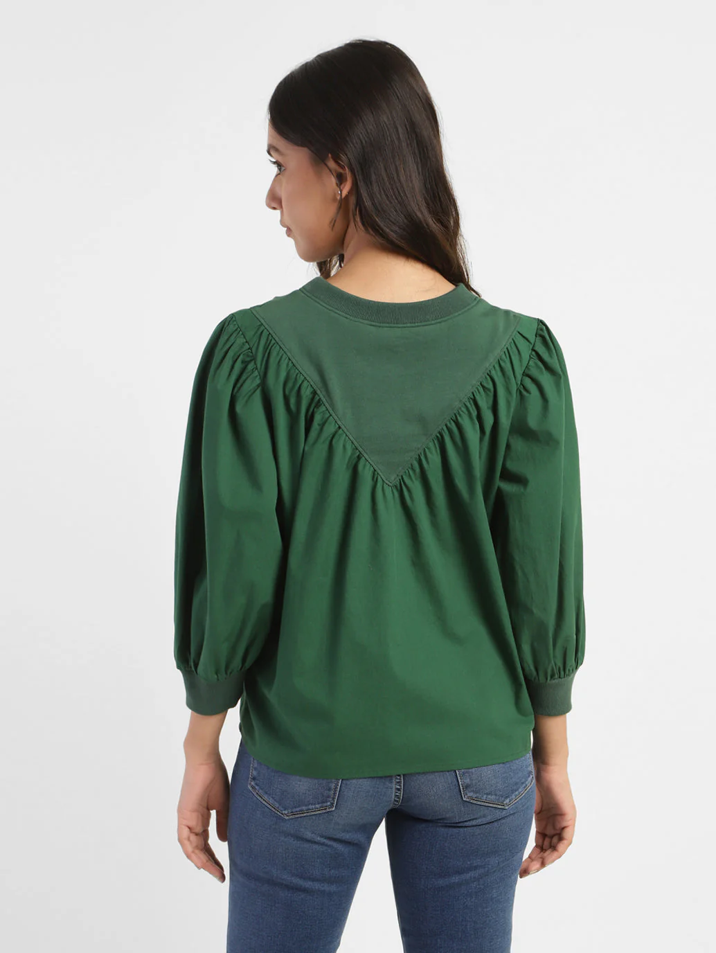Women's Solid Crew Neck Top - Image 3