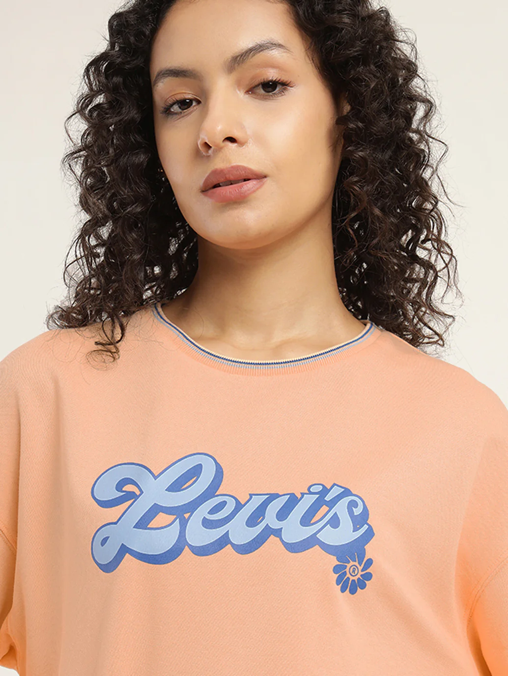 Women's Solid Crew Neck Sweatshirt - Image 4
