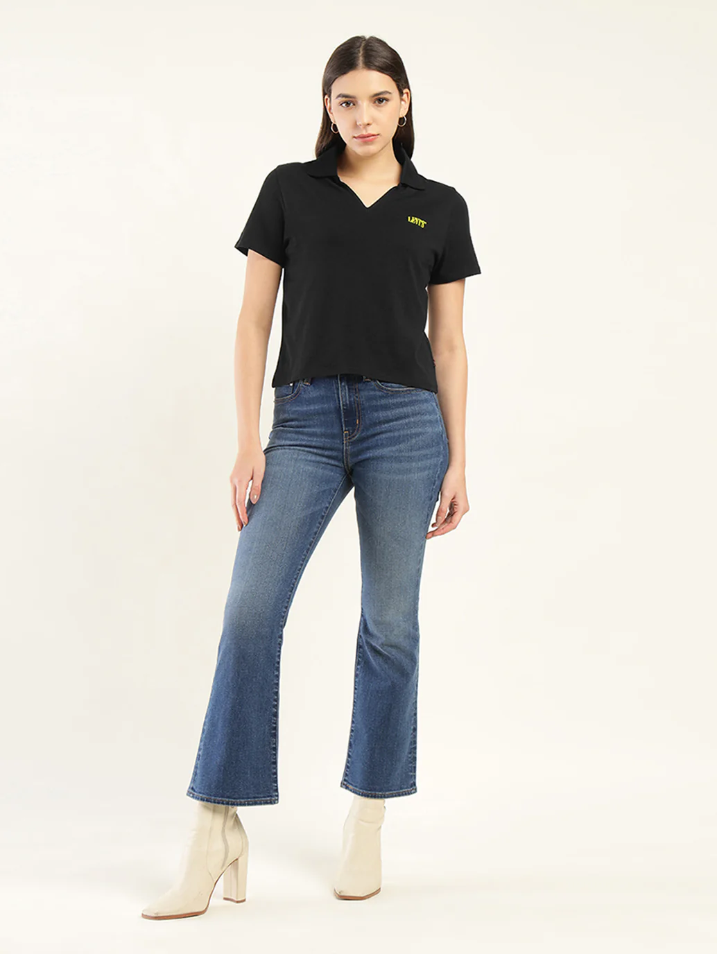 Women's Solid Polo T-Shirt - Image 6